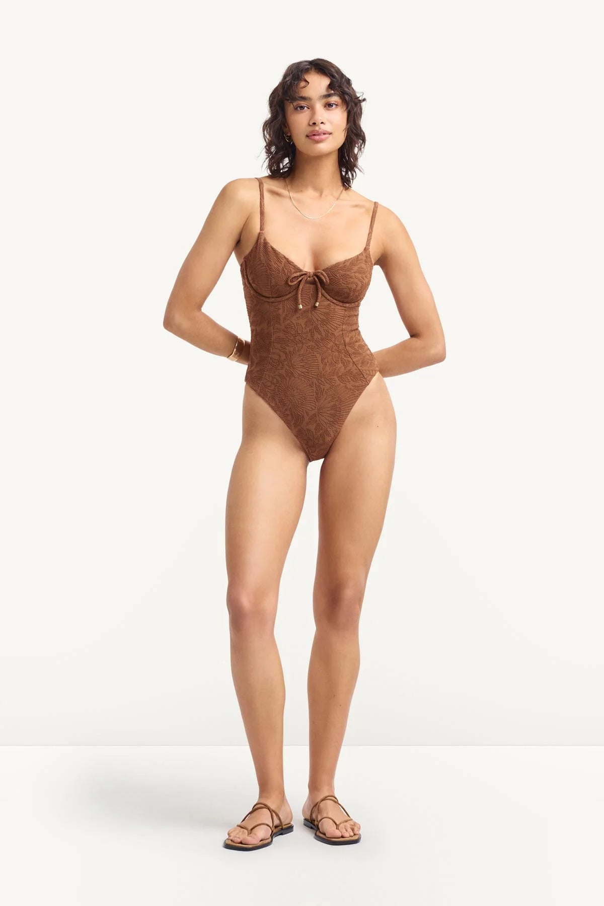 Ada Underwire One Piece - Garden Jacquard