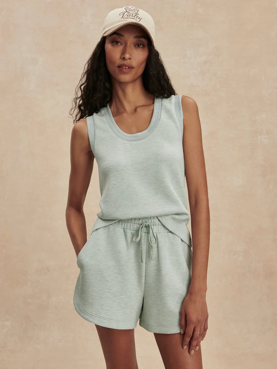 Cambrie Scoop Neck Tank -  Mint Green Marl