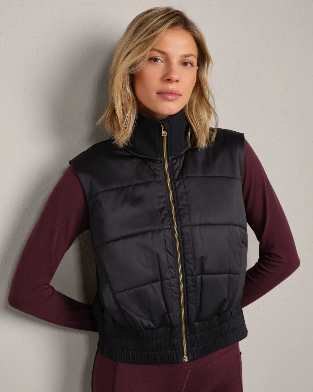 Chalet Quilted Vest - Black XS-XXL