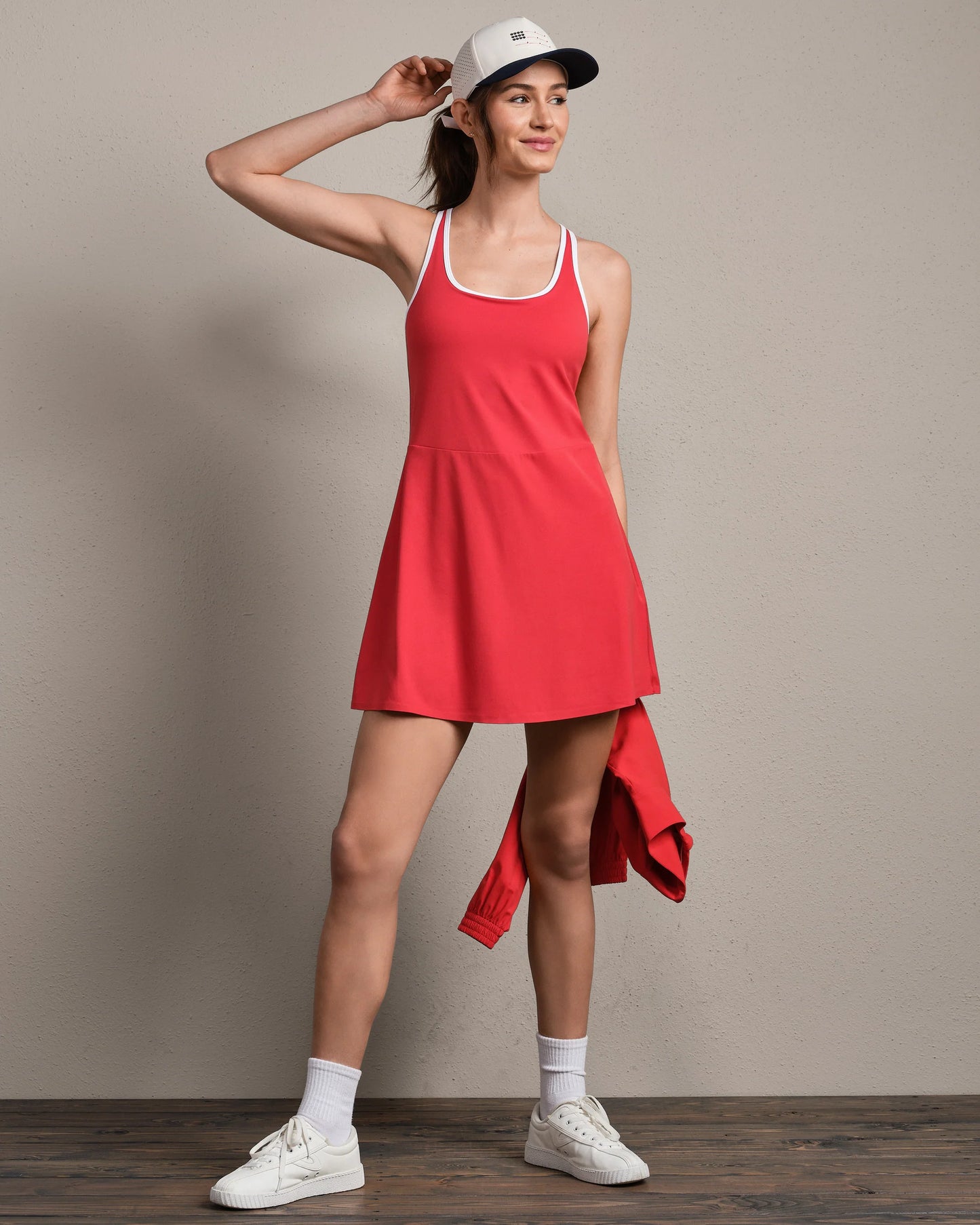 Course to Court Dress - Cabana Red