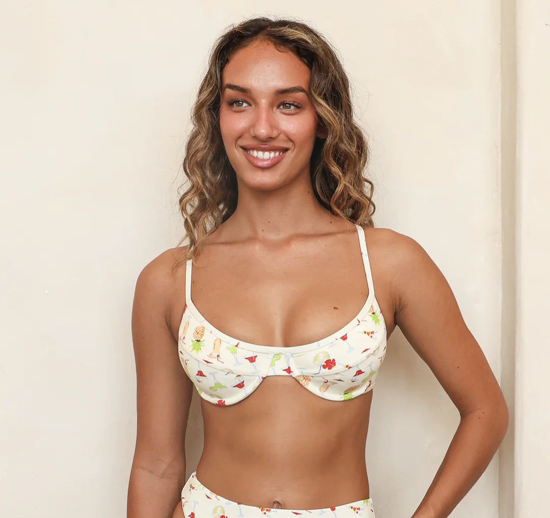 West Coast Underwire Bikini Top - Pina Colada