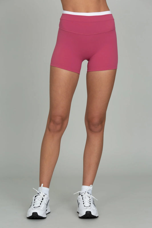 Double Waist StrydeForm Short - Raspberry XS-XXL