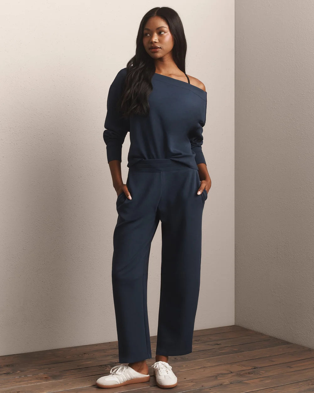 DreamGlow Bateau Top - Navy