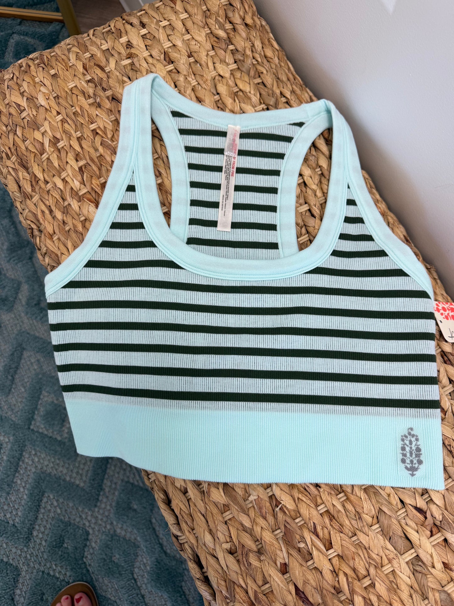 Mint Green Striped cami