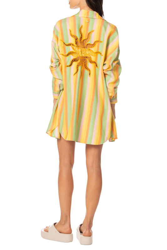 Rhythmic Lines Dreambound Cover Up Shirt