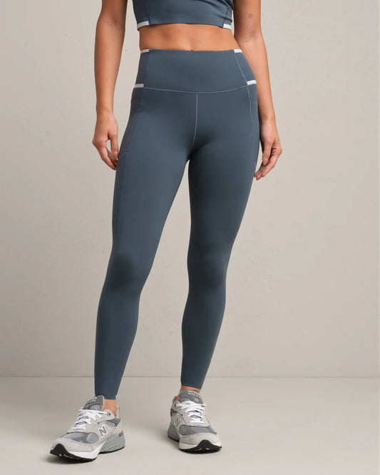 Instinct Contrast Legging - Blue Granite