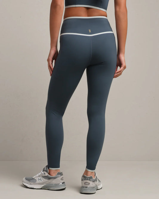Instinct Contrast Legging - Blue Granite