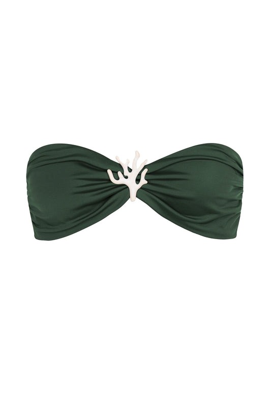 Kate Coral Bikini Top  - Rainforest XS-XL