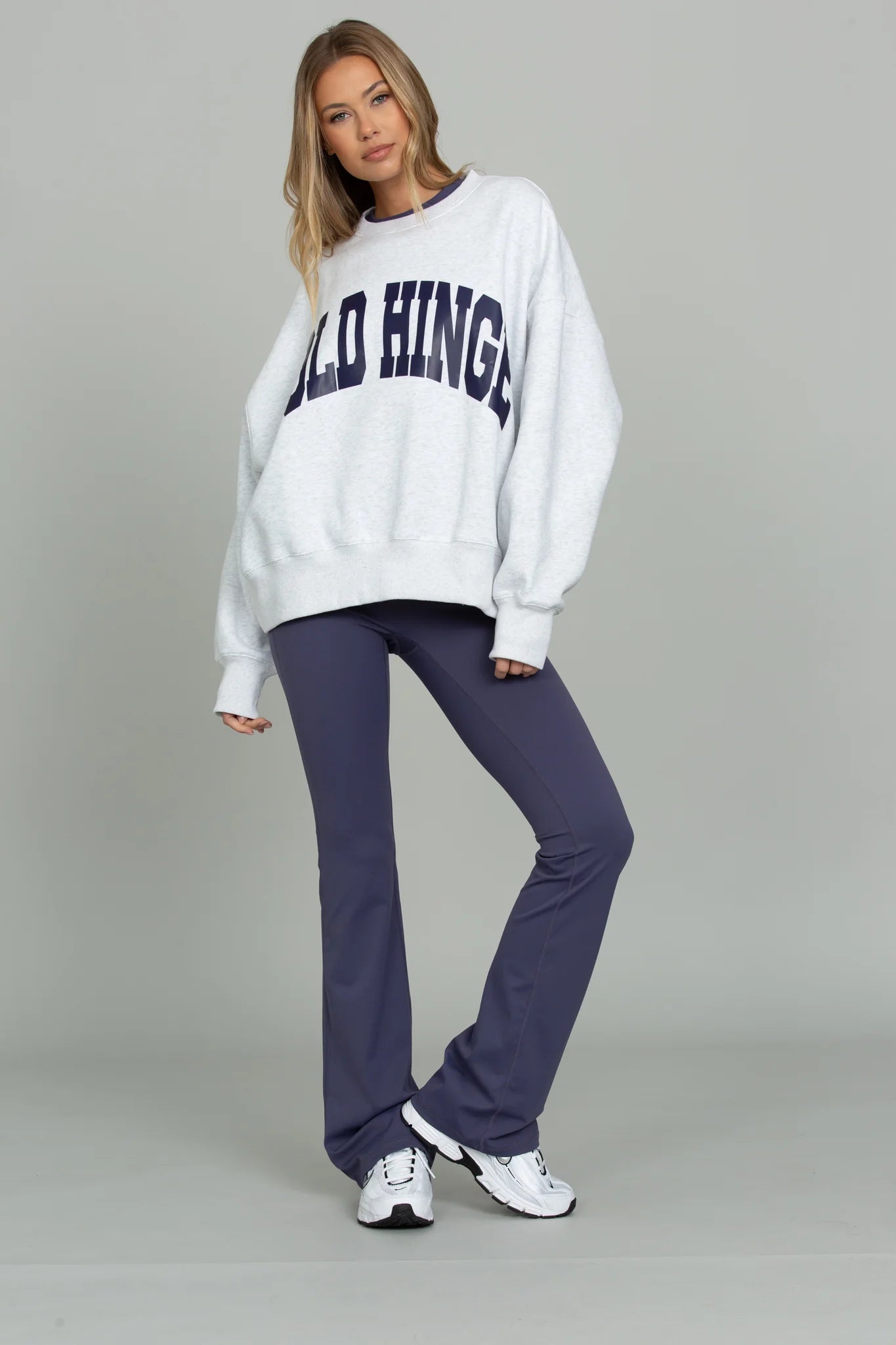 Wide Arm Sweatshirt - Heather/Indigo XS-XXL