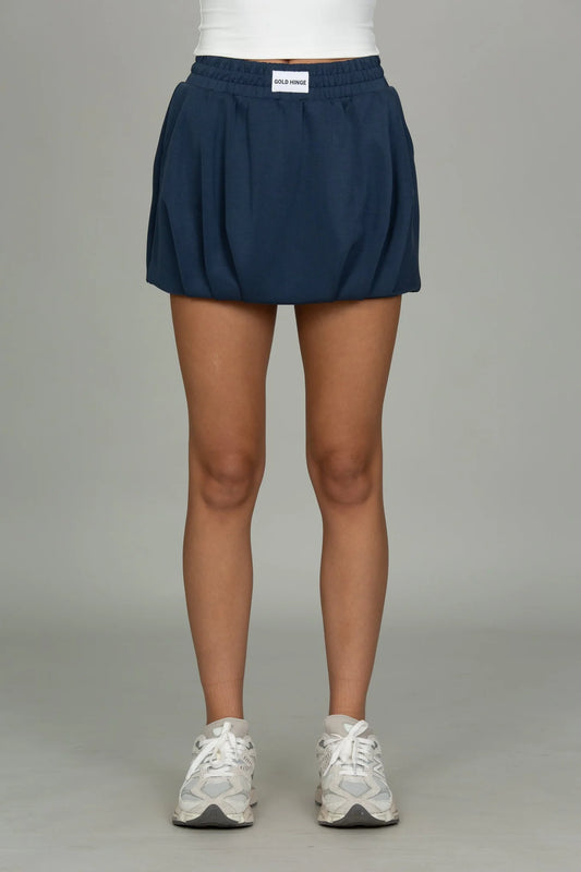 LuxeSoft Bubble Skirt - Stone Navy XS-XXL