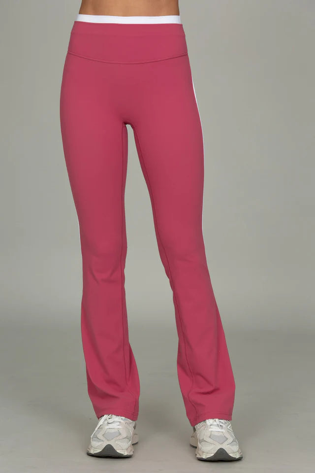Raspberry Double Waist StrydeForm Flare Pant
