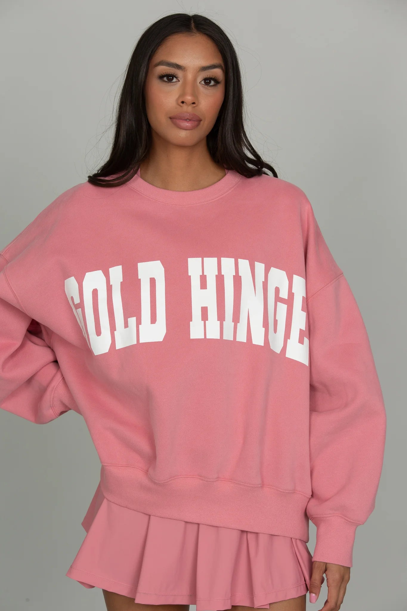 Wide Arm Sweatshirt - Desert Rose