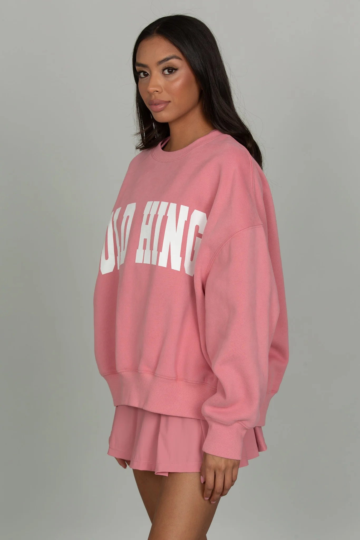 Wide Arm Sweatshirt - Desert Rose