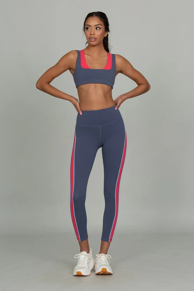 Striped StrydeForm Legging - Storm