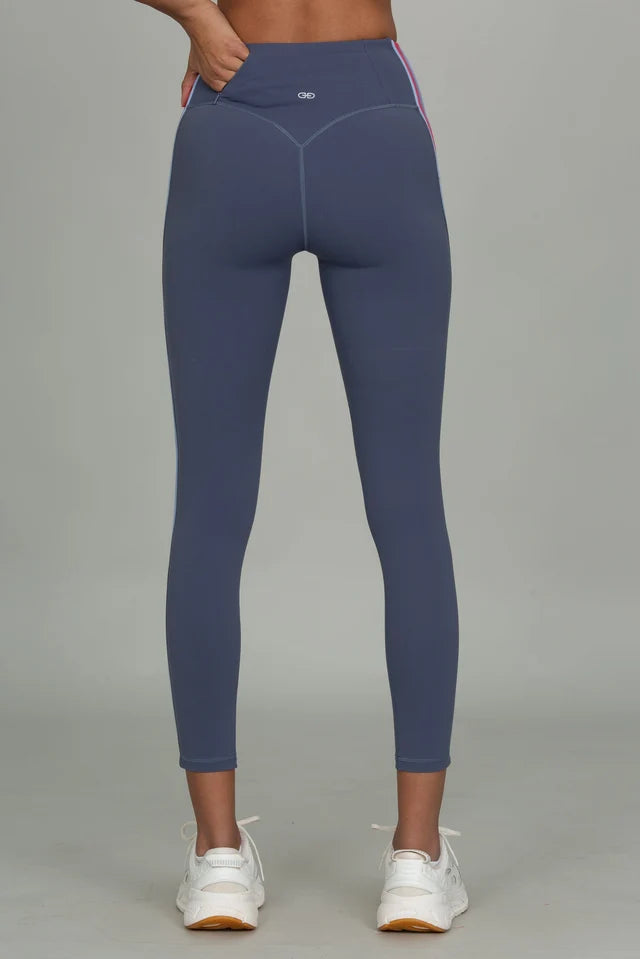 Striped StrydeForm Legging - Storm