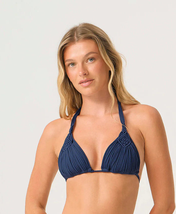 Navy Mila Triangle Top