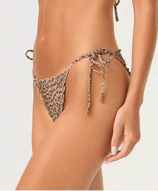 Raja Embroidered Lettuce Edge Tie Side Bottom - Full