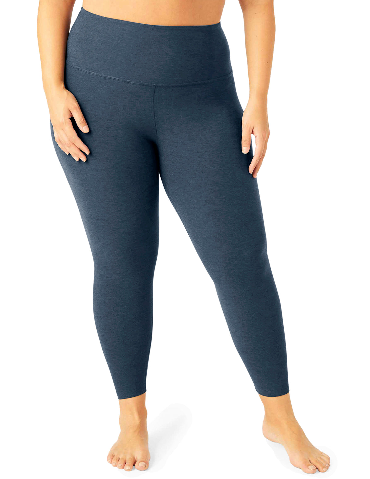 Spacedye Caught In The Midi High Waisted Legging - Nocturnal Navy 1X-4X