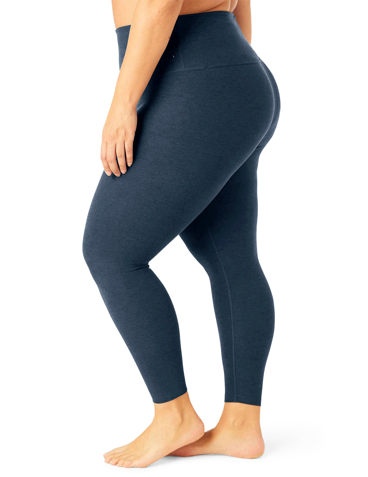 Spacedye Caught In The Midi High Waisted Legging - Nocturnal Navy 1X-4X