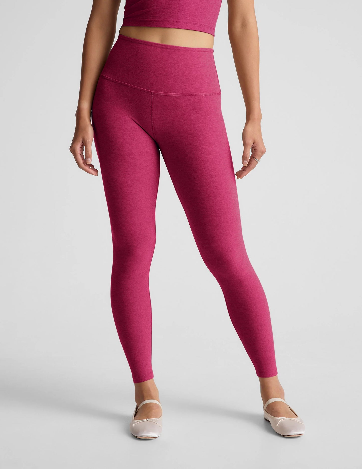 Spacedye™ Caught In The Midi High Waisted Legging -  Sangria Heather