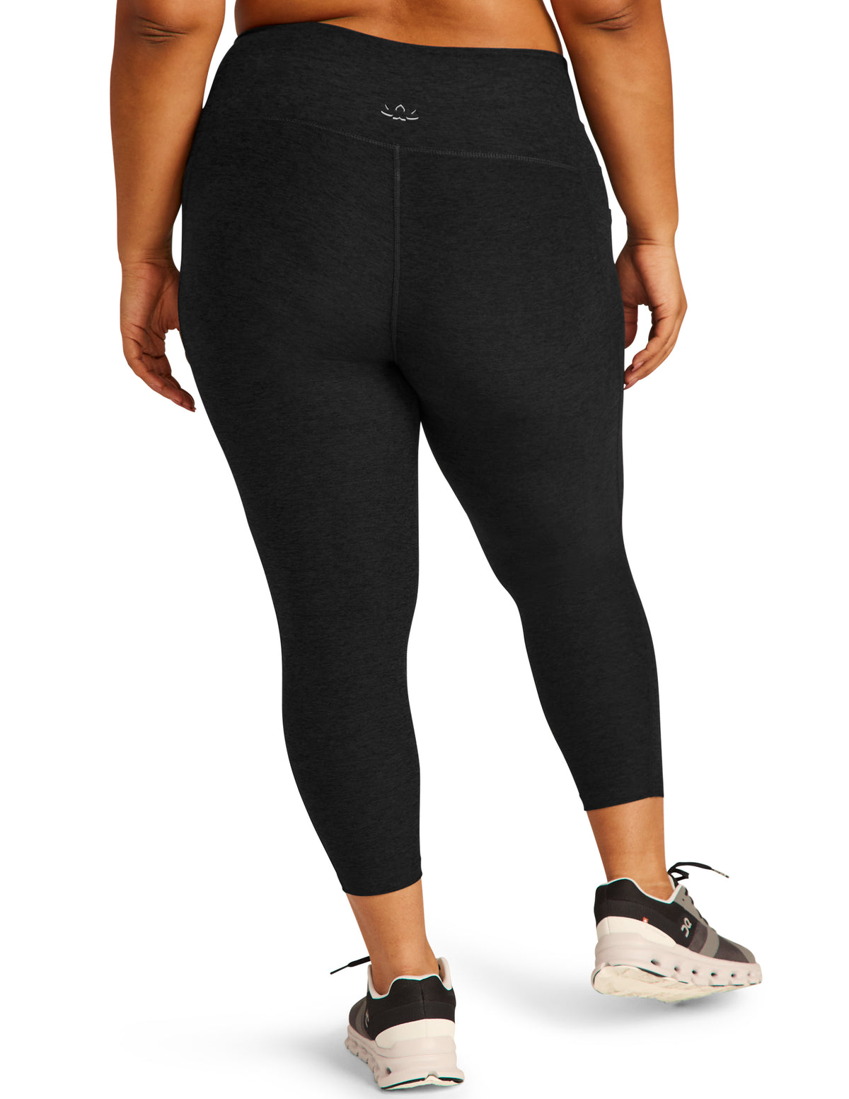 Spacedye Out Of Pocket High Waisted Midi Legging - Darkest Night 1X-4X