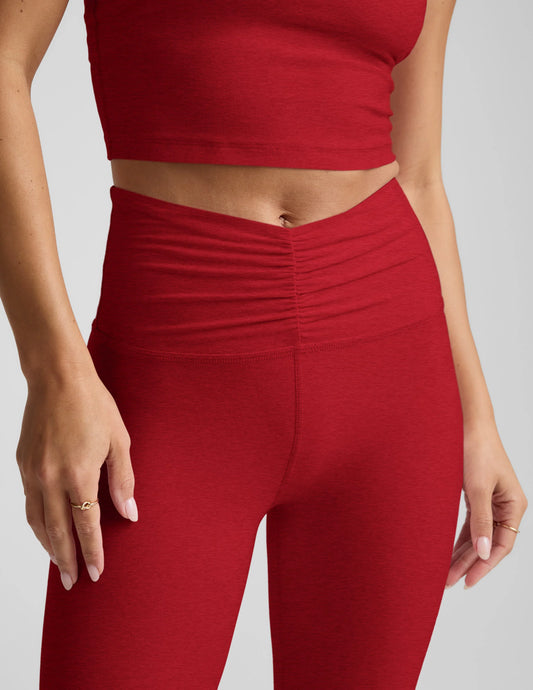 Spacedye Centered Midi Legging - Red