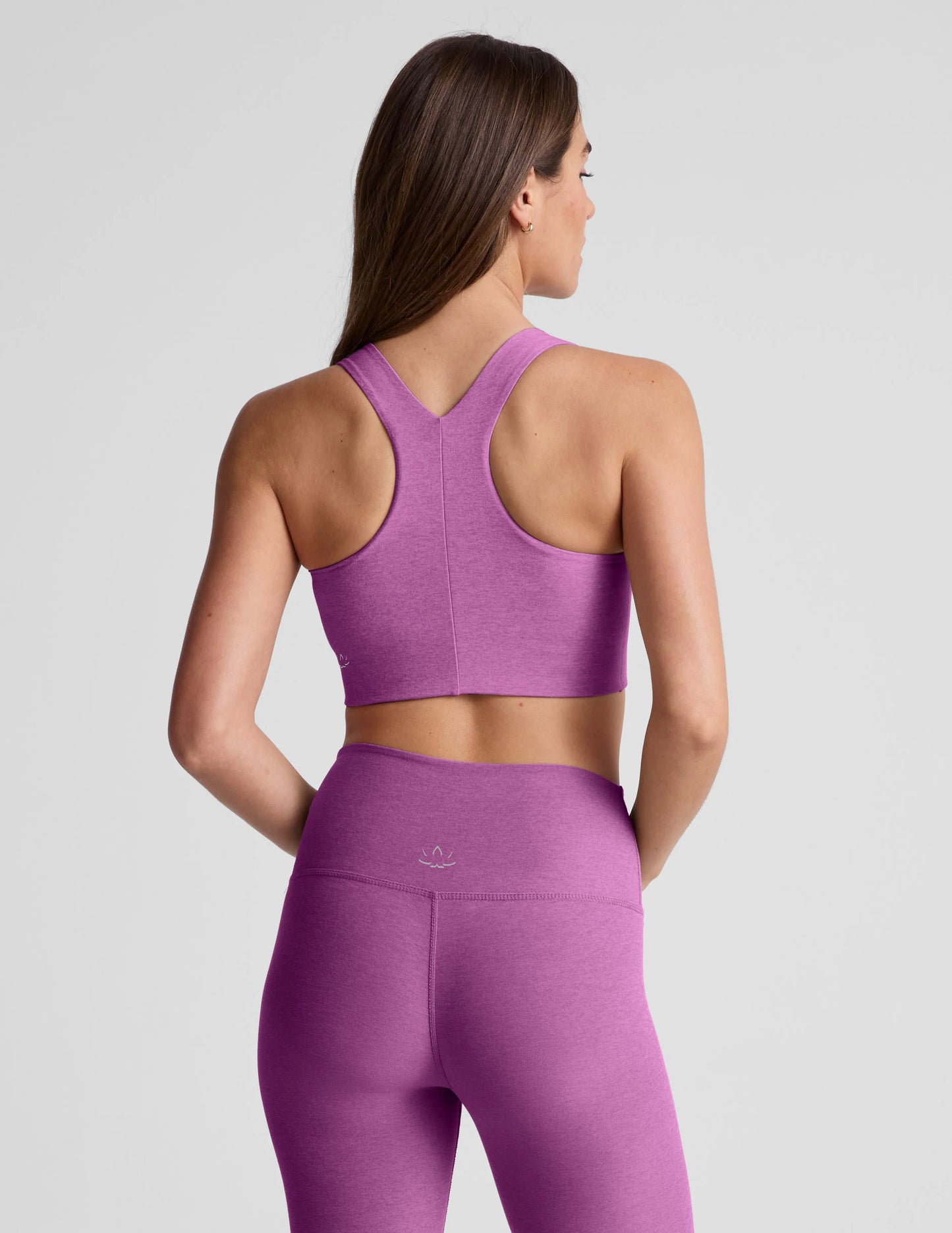 Spacedye Simplicity Long Line Bra 2.0 - Fun Fuchsia Heather