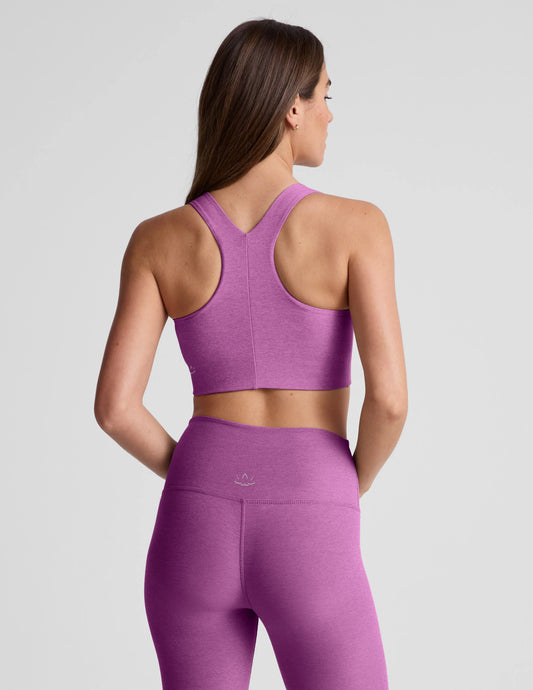 Spacedye Simplicity Long Line Bra 2.0 - Fun Fuchsia Heather