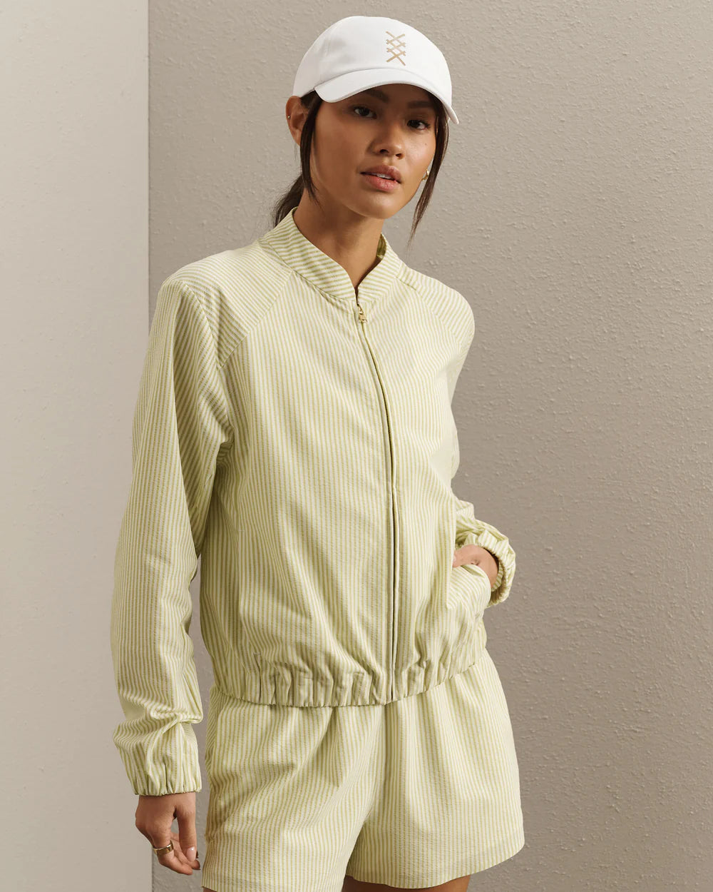 Saltair Jacket - Citron Stripe