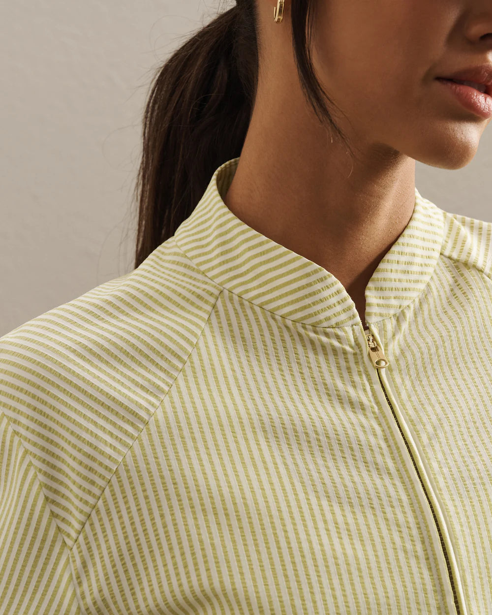 Saltair Jacket - Citron Stripe