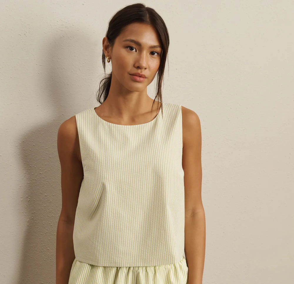 Saltair Tank - Citron Stripe