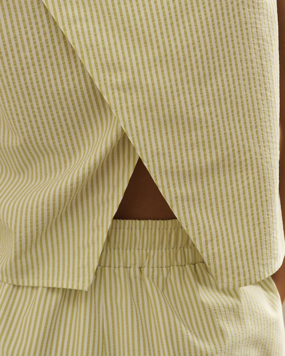Saltair Tank - Citron Stripe