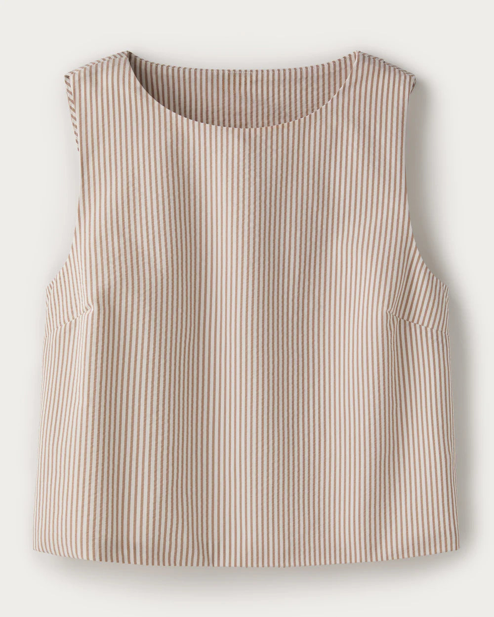 Saltair Tank - Taupe Stripe