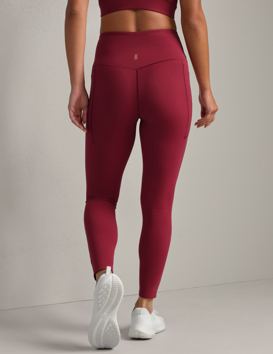 Revive 7/8 Pocket Legging- Cranberry XS-XXL