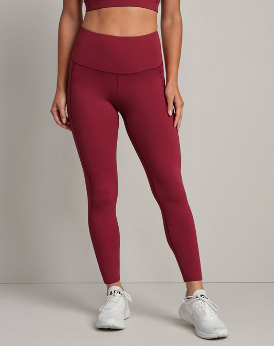 Revive 7/8 Pocket Legging- Cranberry XS-XXL