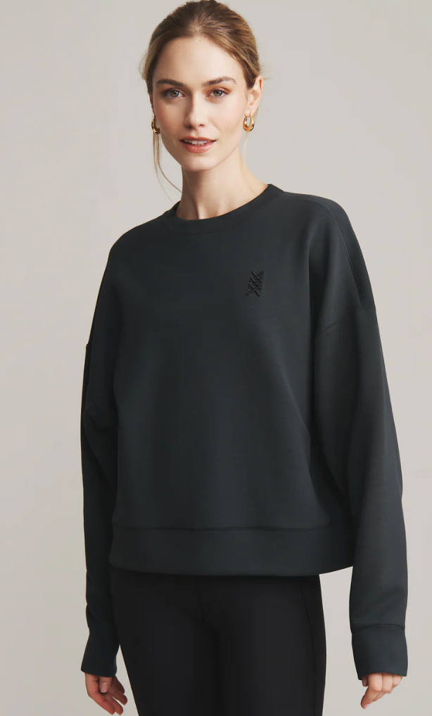 DreamGlow™ Crew Neck- Heather Black 2 LEFT L & XL