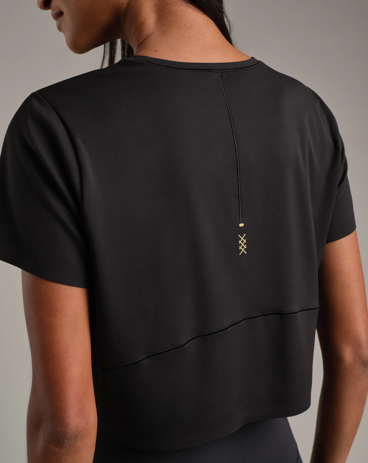 Serene Cropped Tee- Black XS-XL