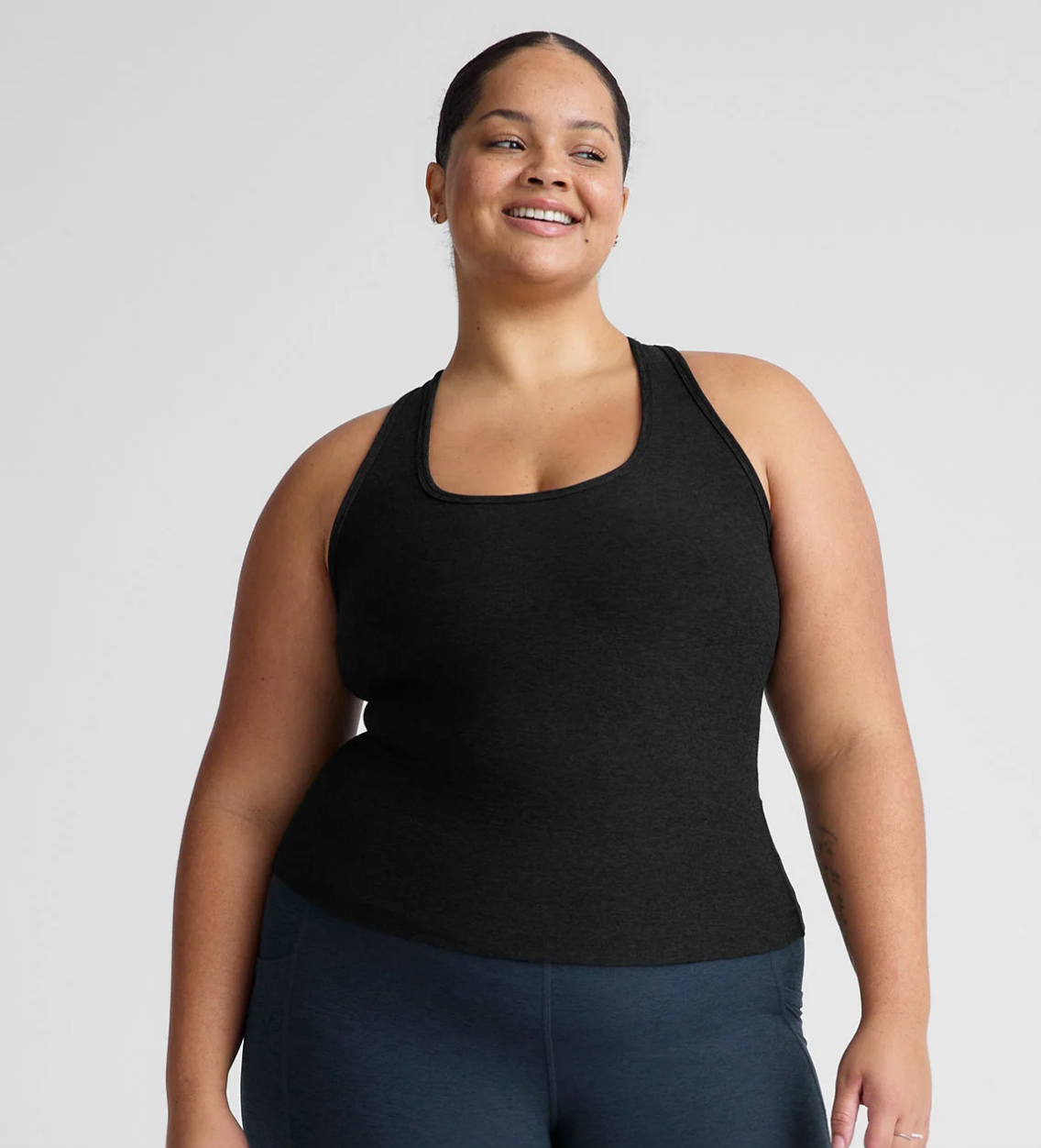Spacedye Step Up Racerback Tank - Darkest Night 1X-4X