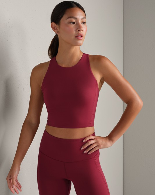 Revive Longline Bra - Cranberry XS-XXL