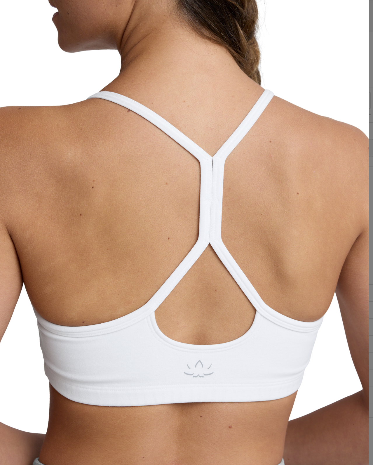 Spacedye Slim Racerback Bra - Cloud White XXS-XXL