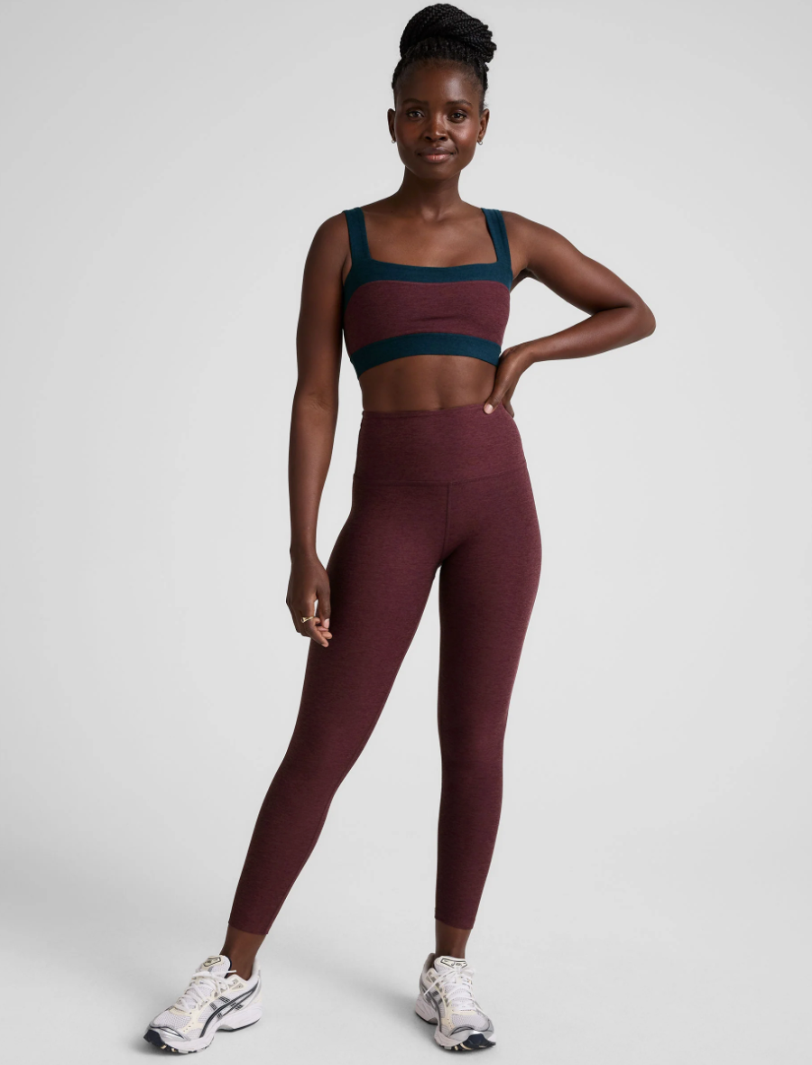 Spacedye Horizon Colorblock Bra - Midnight Burgundy/Nocturnal Navy XS-XL