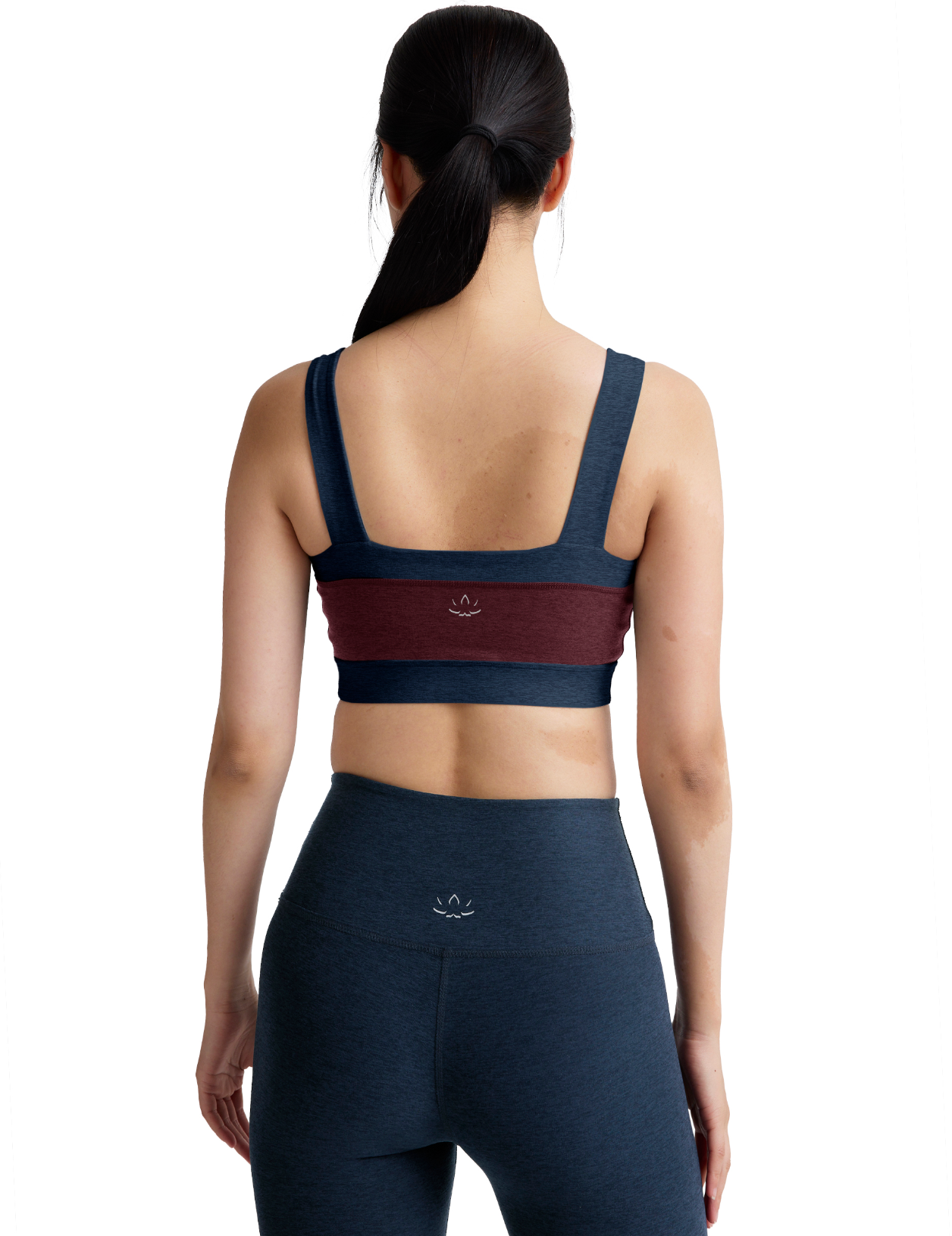 Spacedye Horizon Colorblock Bra - Midnight Burgundy/Nocturnal Navy XS-XL