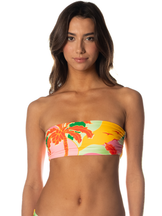 Tropical Breeze Tiffany Strapless Bandeau Bikini Top (Reversible) XS-XL