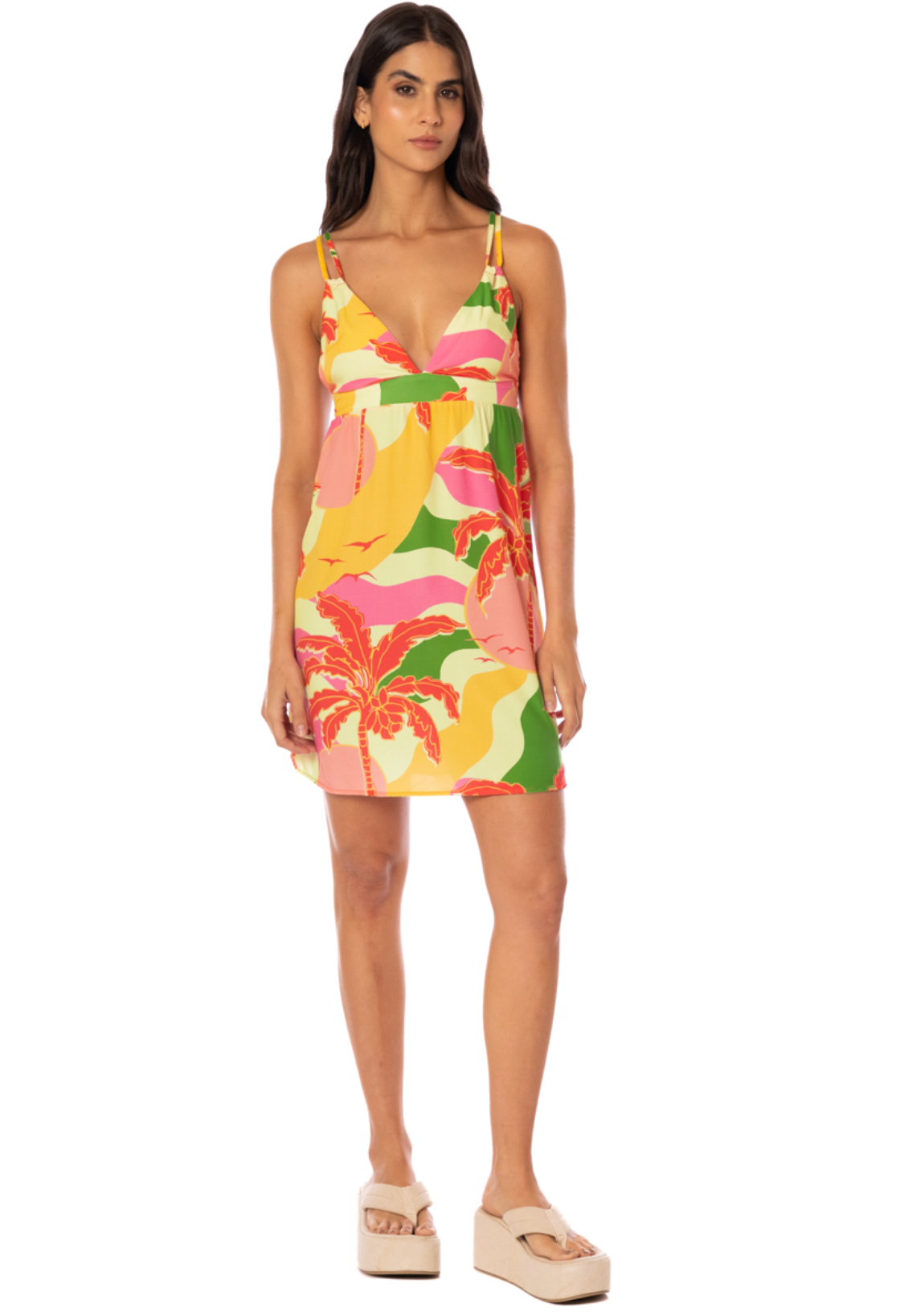 Tropical Breeze Potential Short Dress Cover Up S-XL
