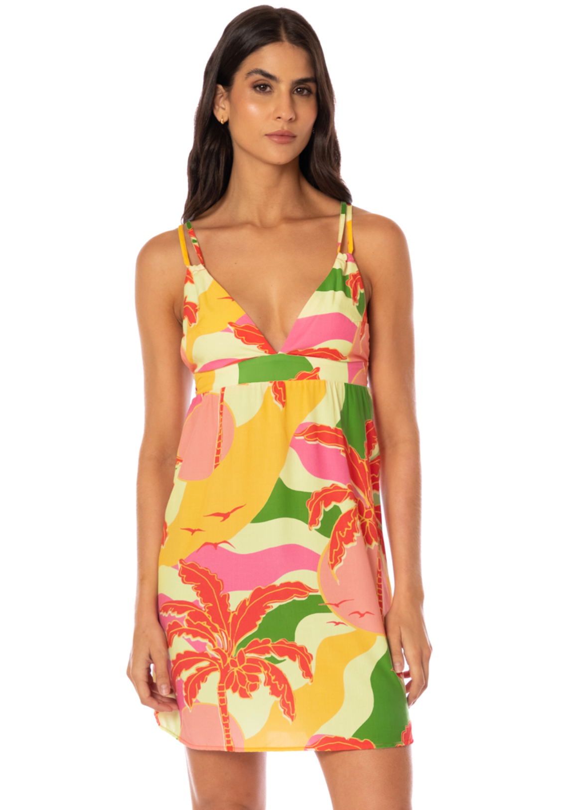 Tropical Breeze Potential Short Dress Cover Up S-XL