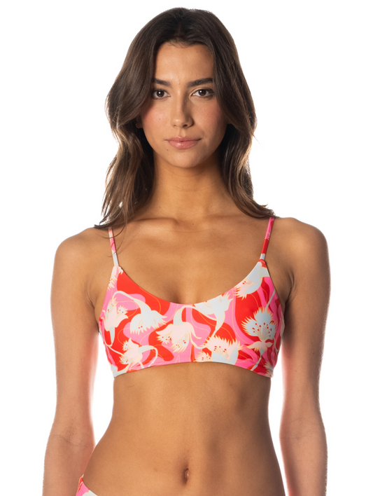 Floral Rush Lanai Classic Bralette Bikini Top (Reversible) XS- XL