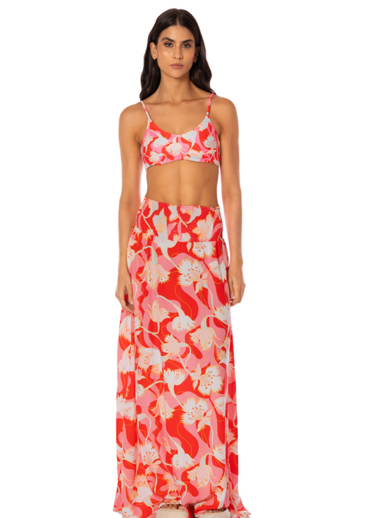 Floral Rush Aubrey Long Skirt Cover Up S-XL