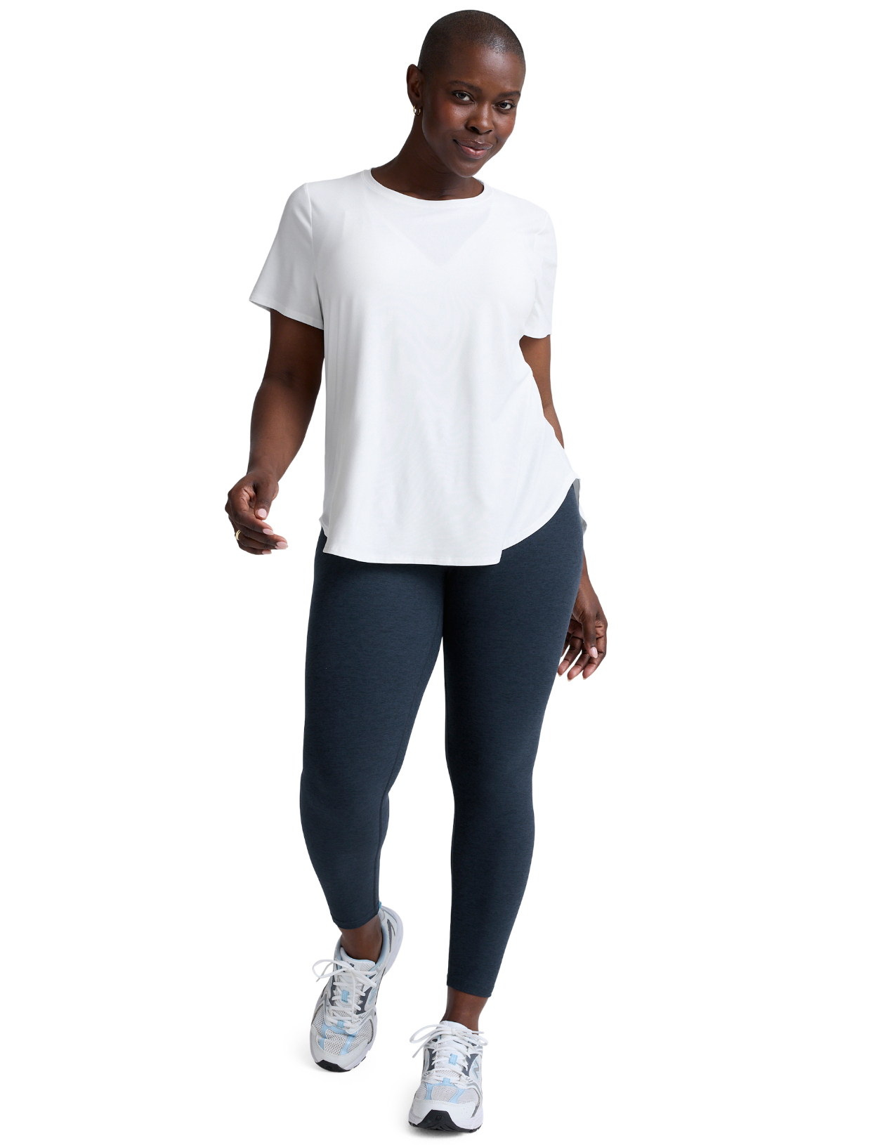 Featherweight On The Down Low Tee- Cloud White 1X-4X