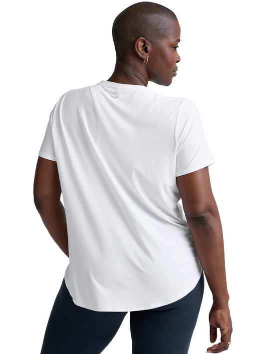 Featherweight On The Down Low Tee- Cloud White 1X-4X