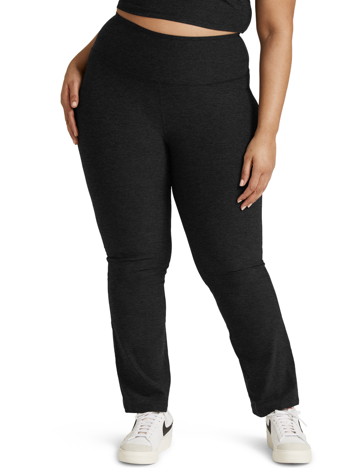 Spacedye Practice High Waisted Bootcut Pant- Darkest Night 1X-4X